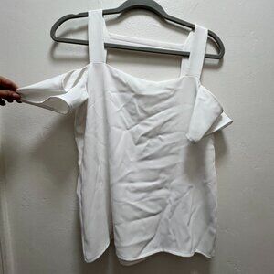 Cooper & Ella white  Off The Shoulder Blouse Size Small
